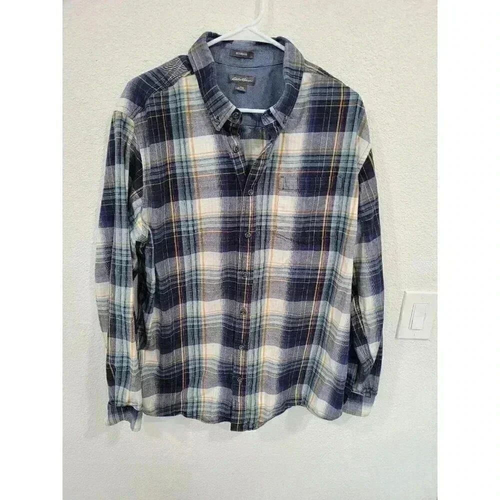 Eddie Bauer mens button up shirt size xl tall #5